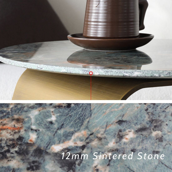 DINO Side Table, Brass, D40 DINO Side Table, Brass, D40